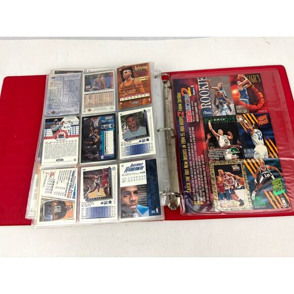 VTG NBA Hoops Basketball Collectors Album 225+ Cards 1990s - Picture 7 of 13